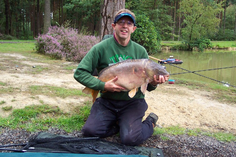 Unexpected large Mirror Carp.