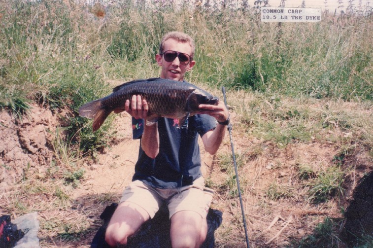 Hard fighting Common Carp.